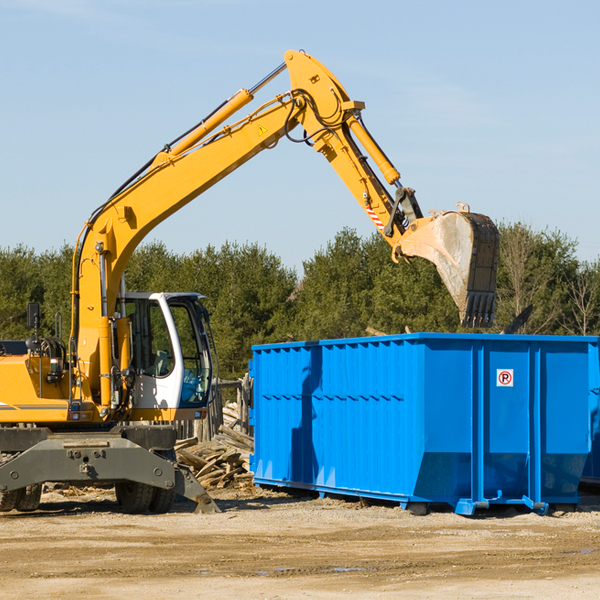 are there any restrictions on where a residential dumpster can be placed in Wellington MO